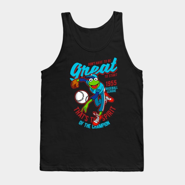 Kermit Baseball Champion Tank Top by OniSide